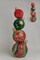 35.45" Stacked Oversized Christmas Ornaments – Red and Green Holiday Decor